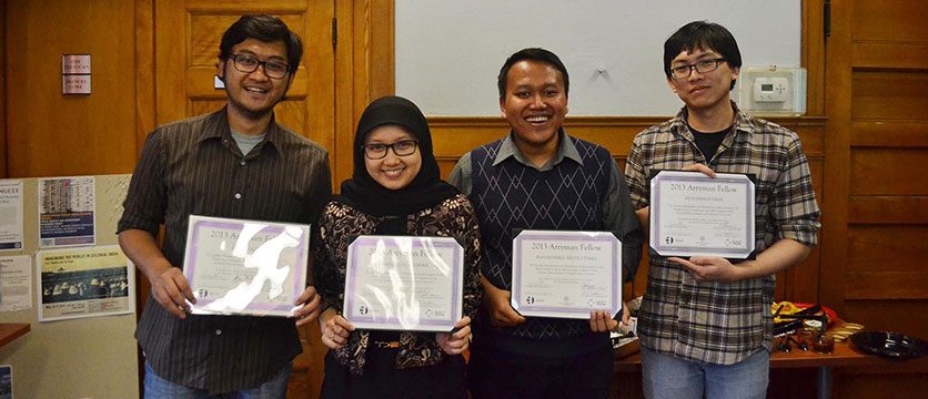 Group photo of the 2013 Arryman fellows.